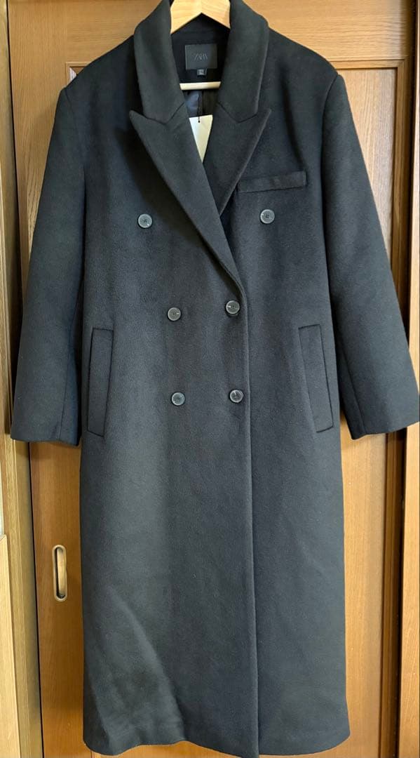 ZARA ウール混紡エクストラロングコート　Lサイズ
