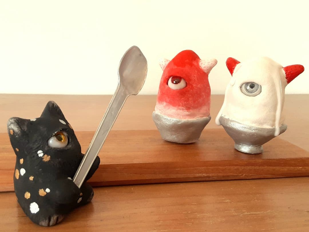 オーダーページです。　粘土アート　ハンドメイド　ギフト　プレゼント　目玉　置物