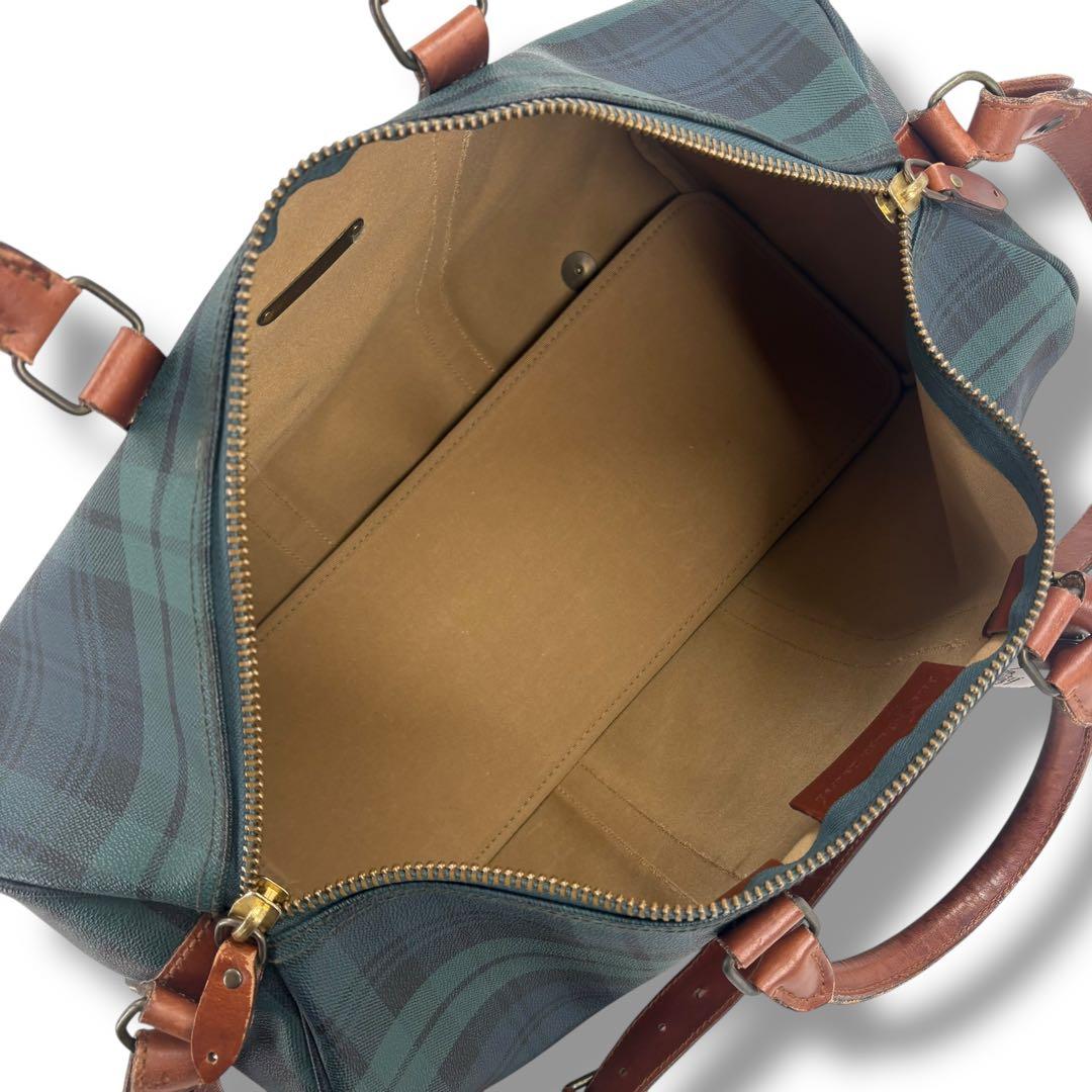 美品　ポロラルフローレン　ボストンバッグ 2way グリーン　PVC 旅行536