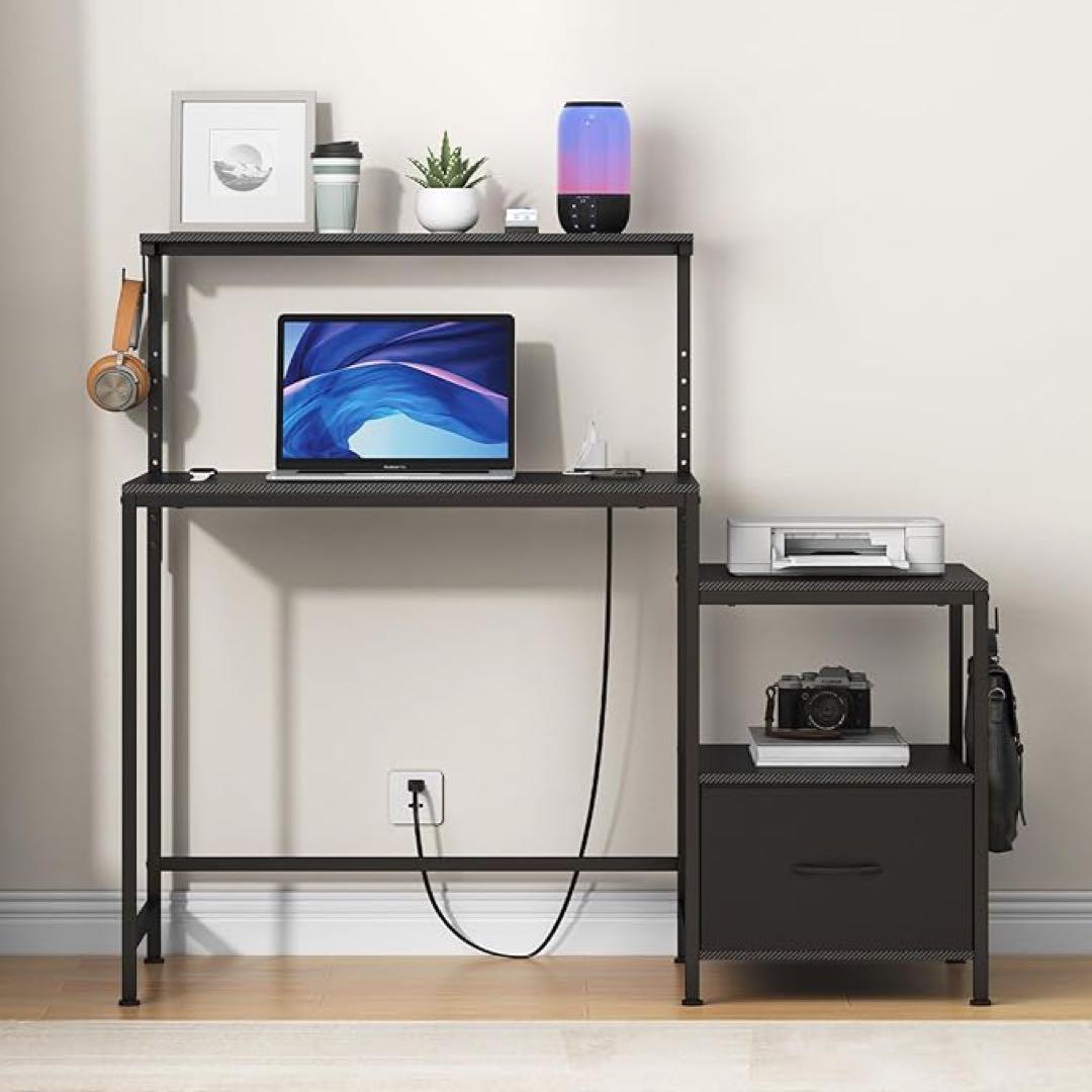 ⭐️⭐️ パソコンデスク 幅120奥行き48高さ72cm プリンター台付