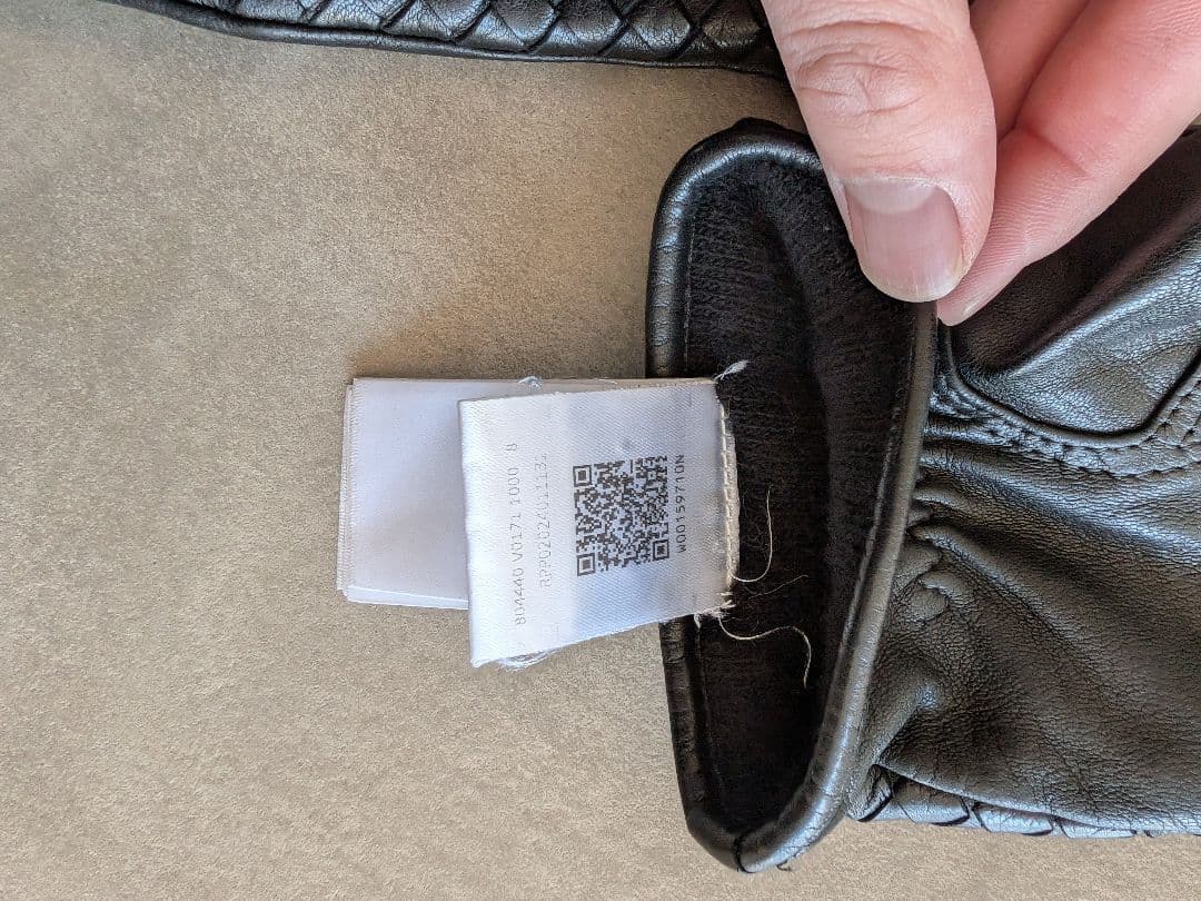 美品・箱付き★ボッテガ/メンズレザーグローブ/イントレチャートレザー グローブ