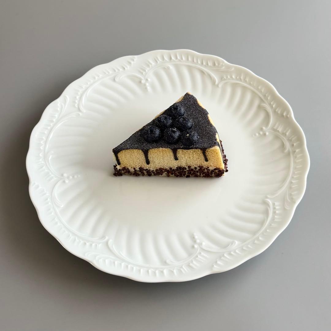 フランス製ヴィンテージ　シャスタニエ製　リモージュ　白磁 レリーフ大皿【未使用】