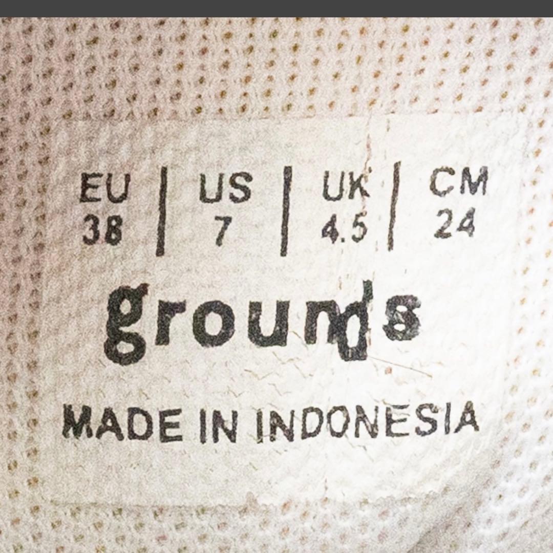 grounds グラウンズ 24cm グラウンズ ムーピー 厚底 スニーカー