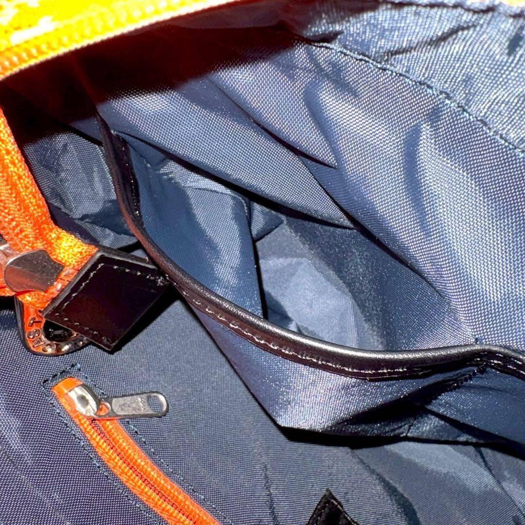 美品★カステルバジャック ドライビングトート ハンドバッグ ニース オレンジ