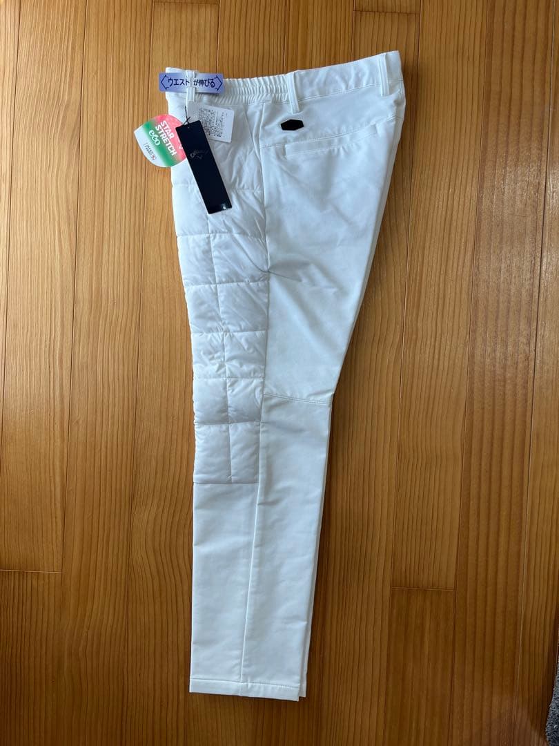 新品未使用品　キャロウェイ メンズロングパンツ 白