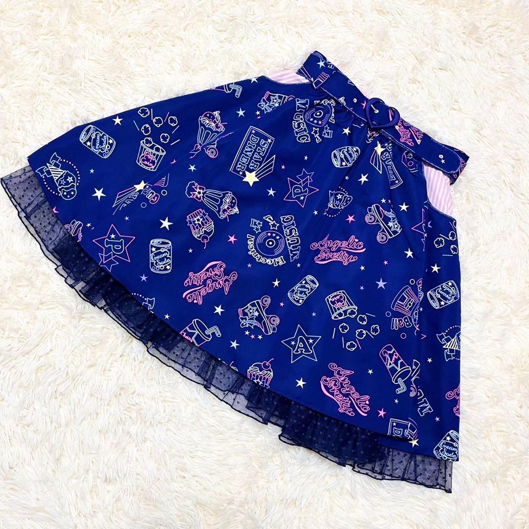 【美品】Angelic Pretty Neon Star Diner ネオン柄