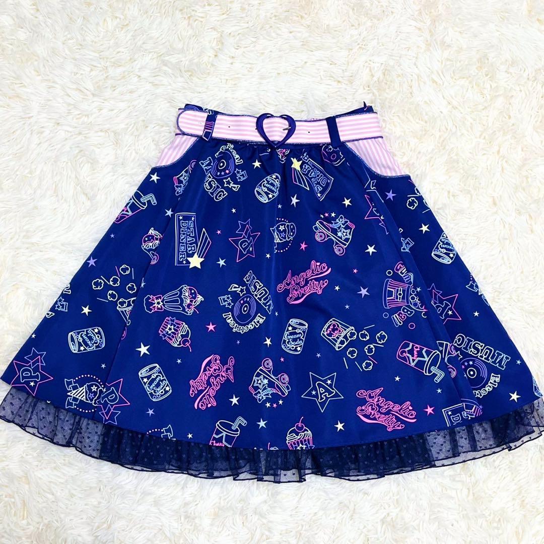 【美品】Angelic Pretty Neon Star Diner ネオン柄