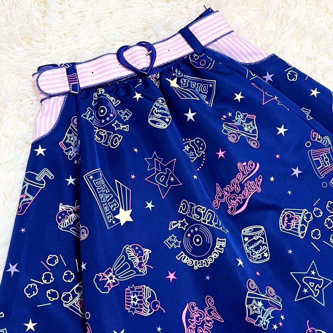 【美品】Angelic Pretty Neon Star Diner ネオン柄