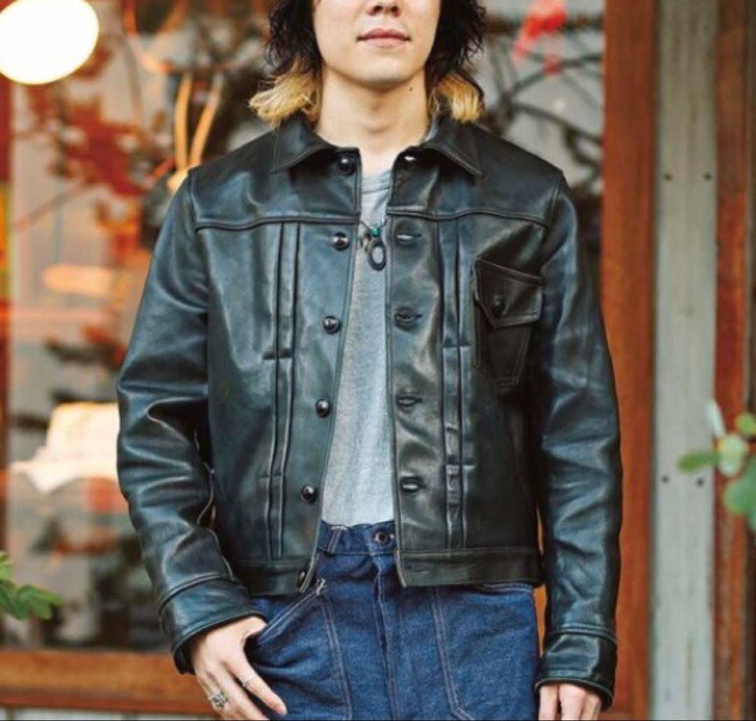 WAREHOUSE 1st type Leather Jacket ホースハイド