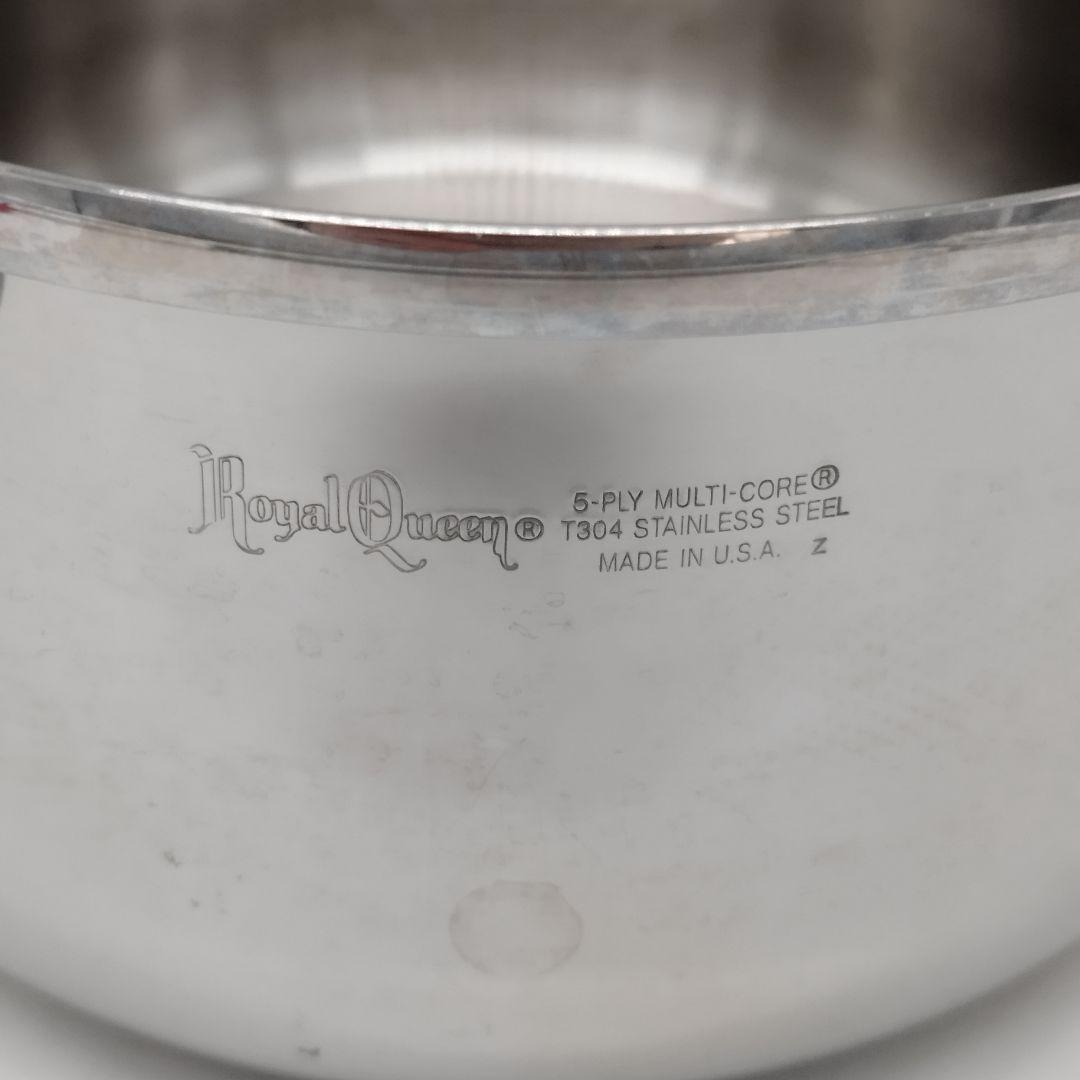 【希少】ロイヤルクイーン　4QT　4コート　両手鍋　IH対応