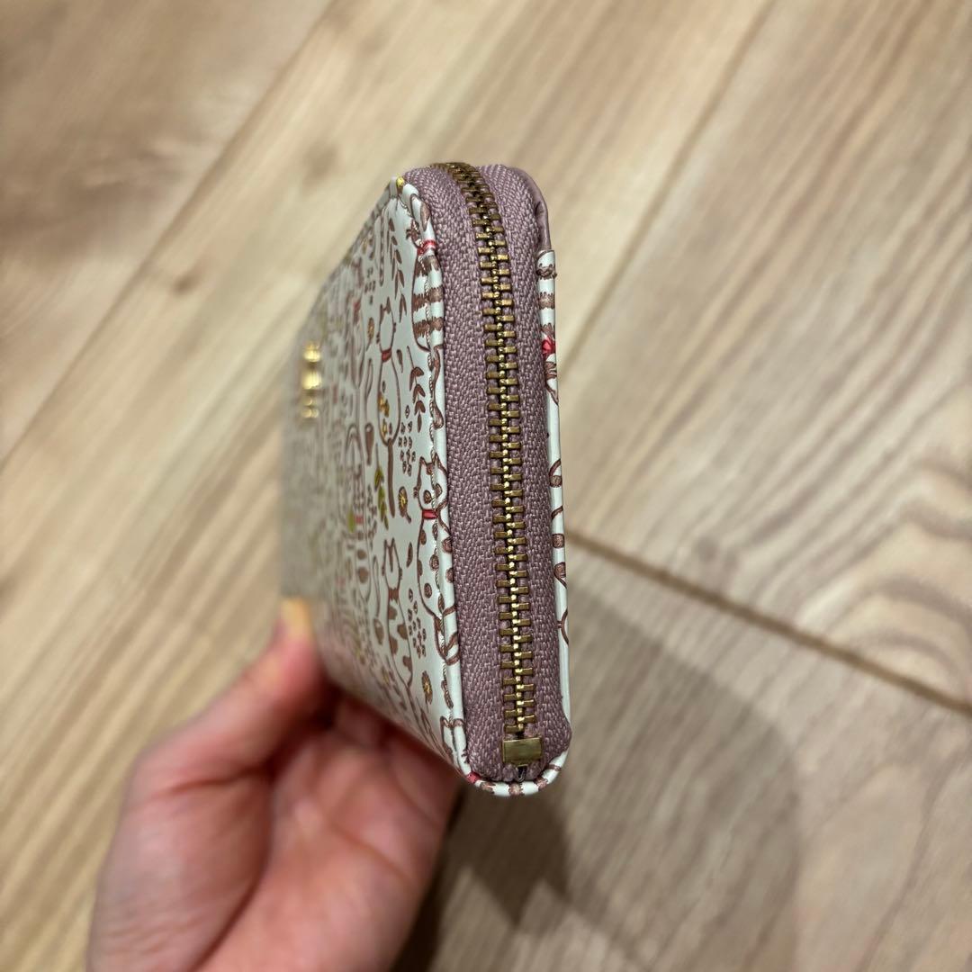 新品未使用❗️友禅文庫 × efffy 猫柄/ 牛革 / 箱・ノベルティ付き