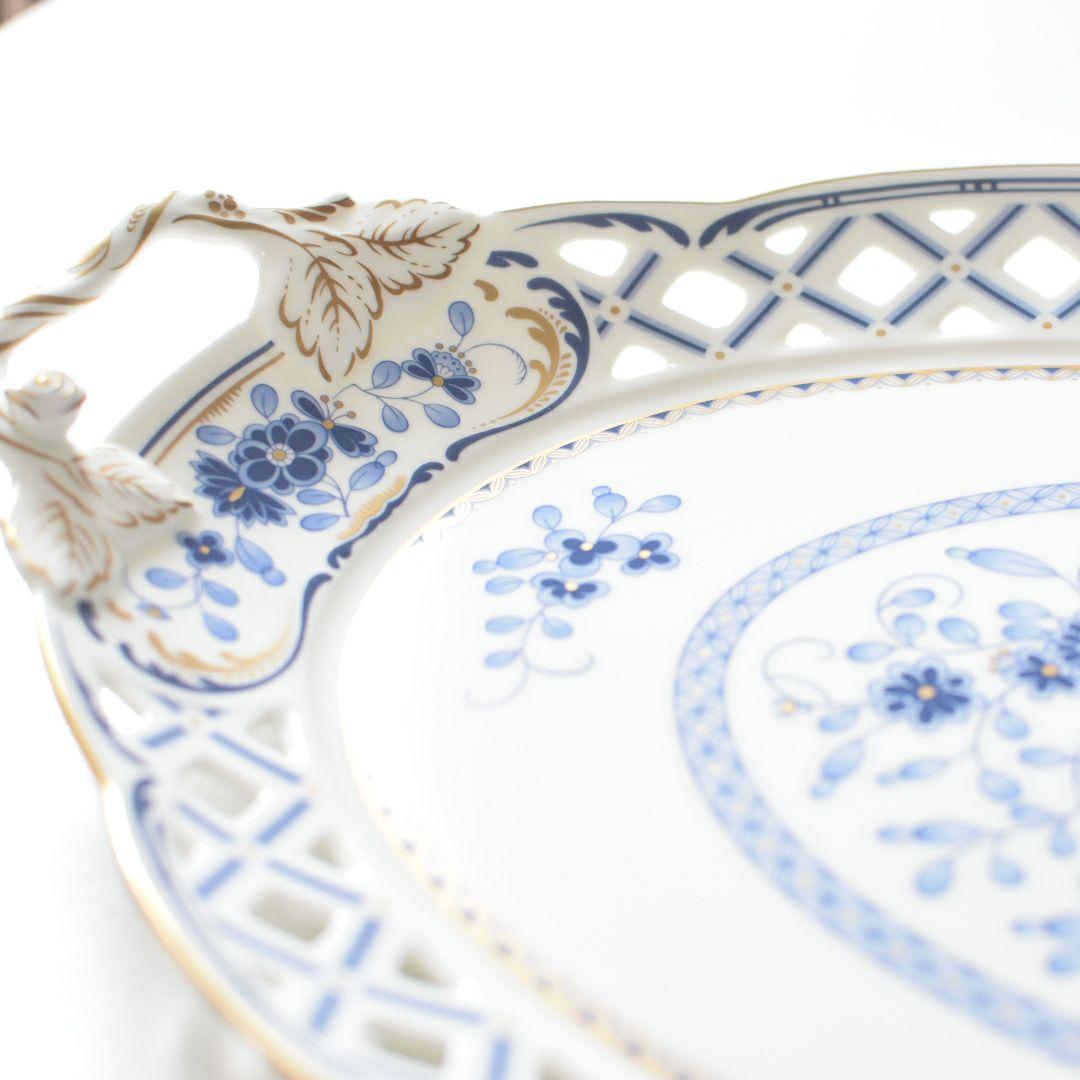 NARUMI ミラノ 大皿 サービスプレート トレー 透かし