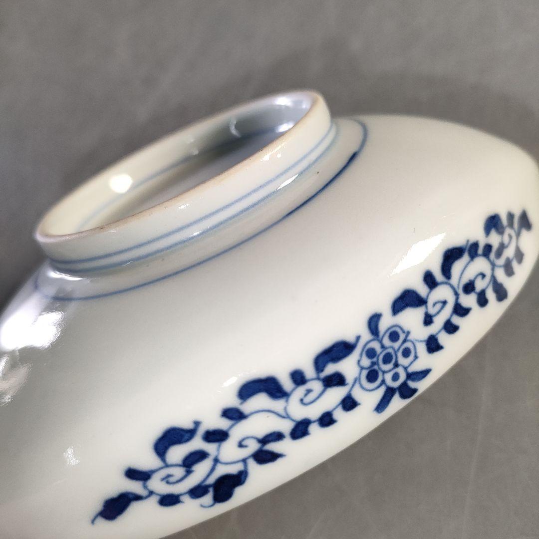 A1284-4/三川内焼/平戸嘉久正窯/染付人物文銘々皿 大10客・小10客/