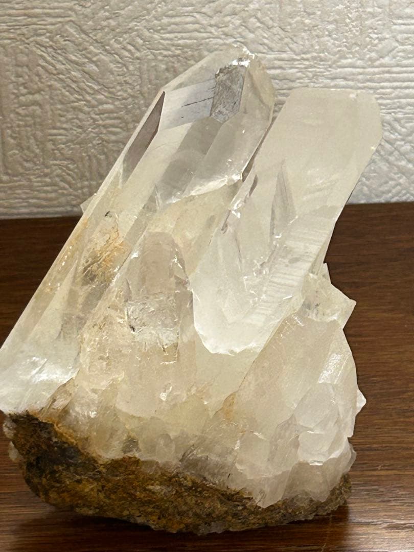 クリアクォーツ　クラスター　天然石　ブラジル産　置物