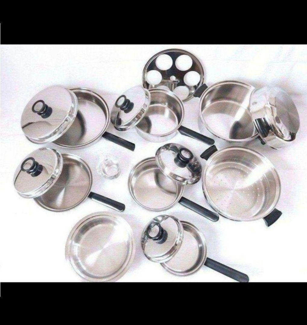 専用インダクションレンジ対応鍋 アムウェイ 21ピースセット レシピ付き↓