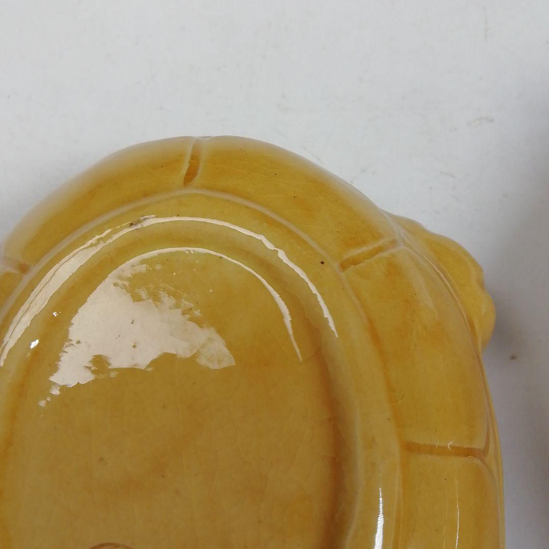 Ｗ１３０　香合　『三彩　亀　香合』『横石喜助 造』　共箱　茶道具