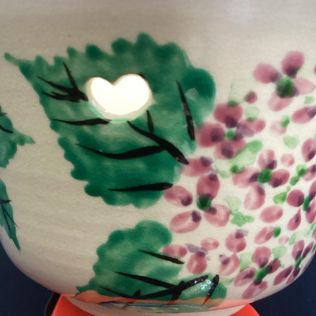 京焼乾山写紫陽花絵向付10客　　新品未使用