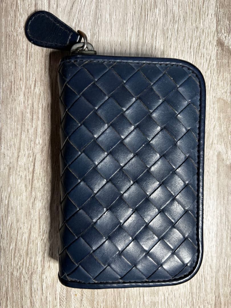 BOTTEGA VENETA 小銭入 ダークネイビー（箱・説明書・保証書付）