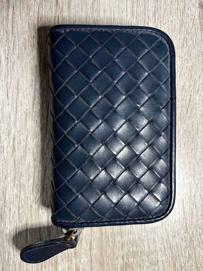 BOTTEGA VENETA 小銭入 ダークネイビー（箱・説明書・保証書付）
