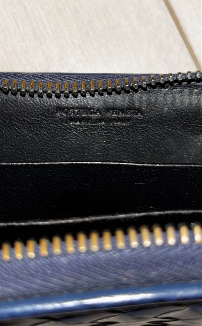 BOTTEGA VENETA 小銭入 ダークネイビー（箱・説明書・保証書付）