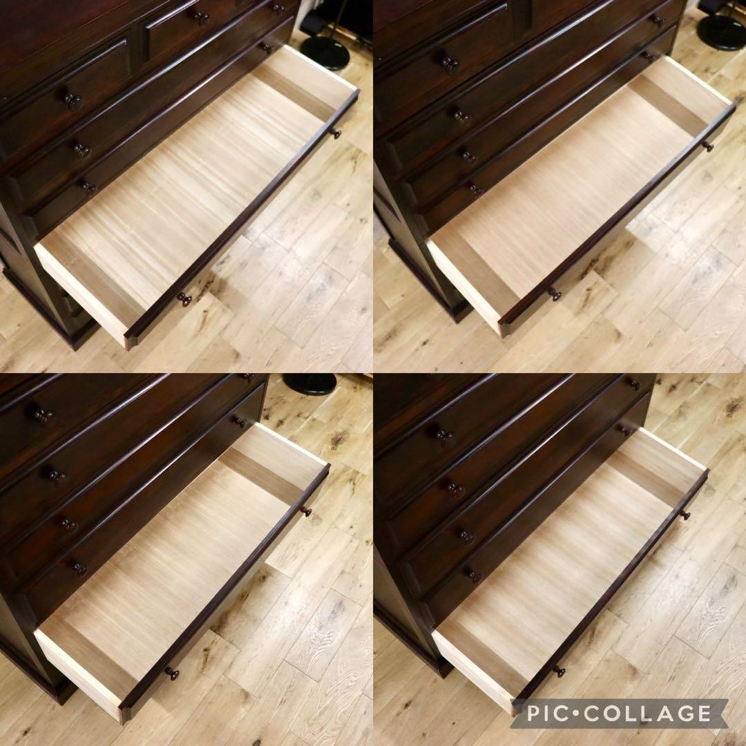 GMGS252○神居民芸 7段チェスト 整理箪笥 整理タンス 衣装箪笥 樺材