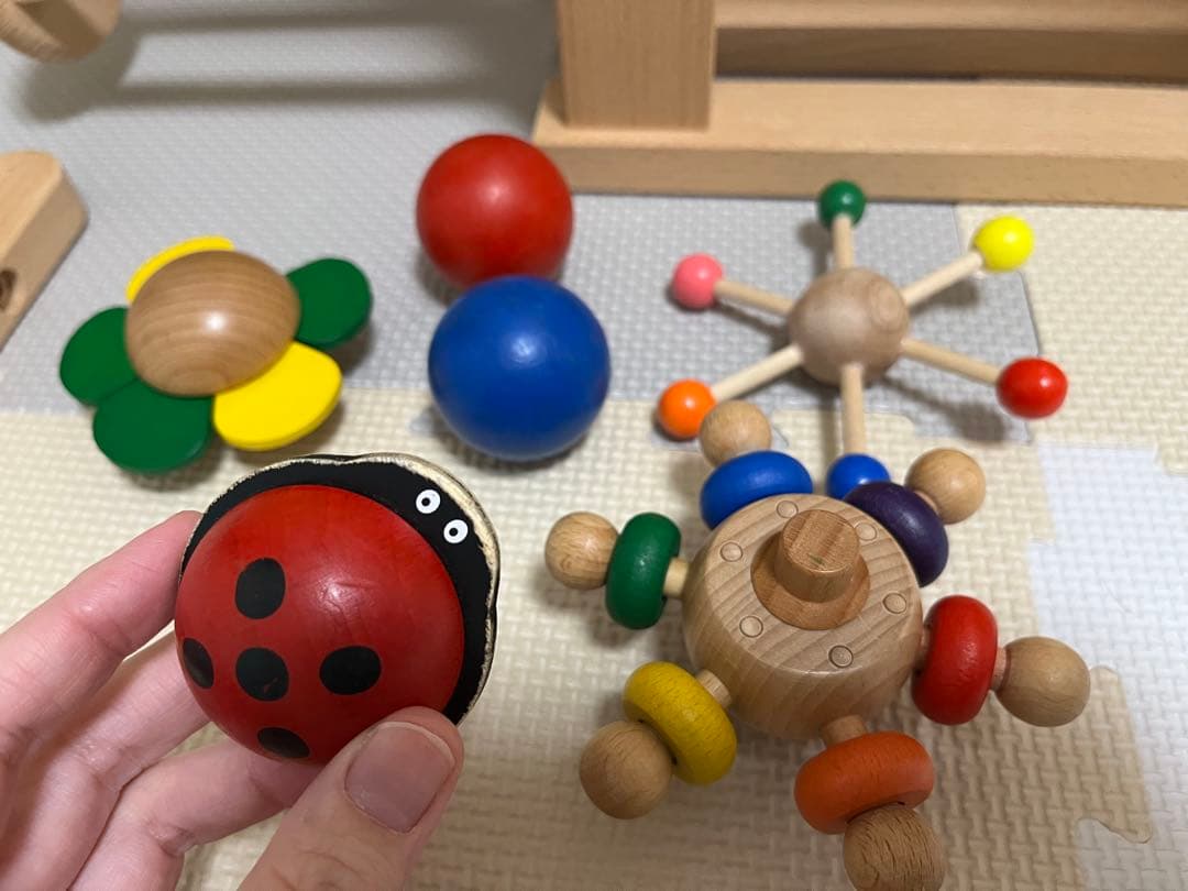 木製玩具　プレイミー　フラワーガーデン　スロープトイ