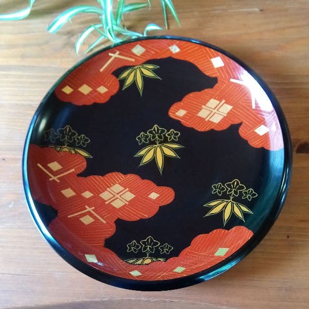 【高級　美品】漆器　皿　額皿　秀衡塗