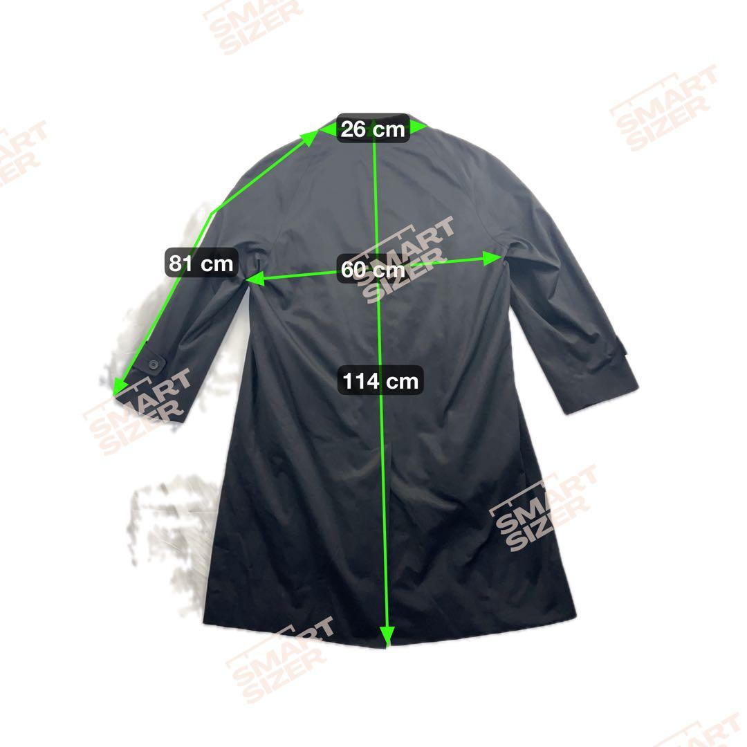 美品✨アクアスキュータム ステンカラーコート ライナー付 比翼 着丈110以上