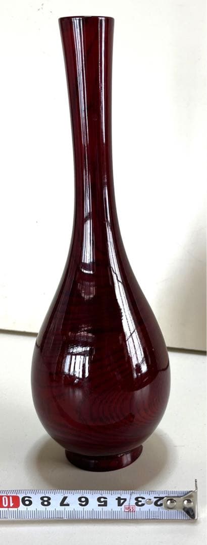 花瓶　焼物　木目模様