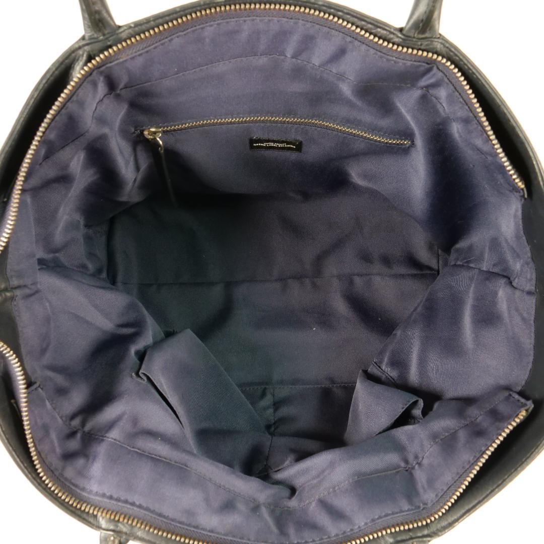 美品✨ ユナイテッドアローズ トートバッグ ダークネイビー レザー A4可