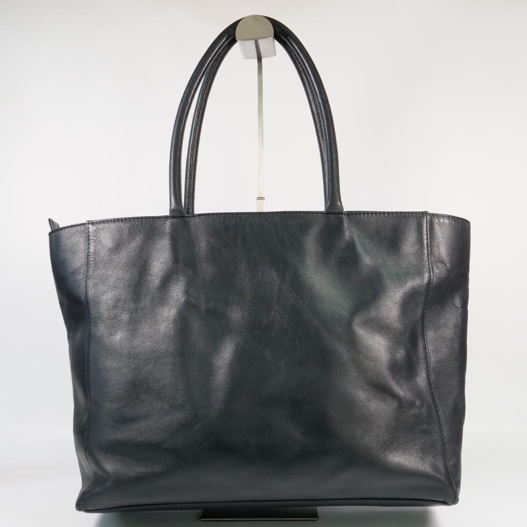 美品✨ ユナイテッドアローズ トートバッグ ダークネイビー レザー A4可