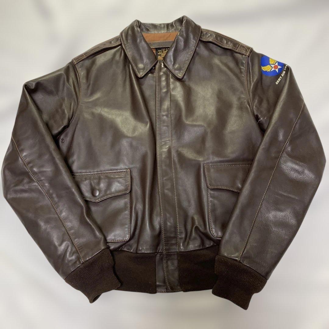 【美品】MORGAN MEMPHIS BELLE A-2 モーガン馬革 サイズL