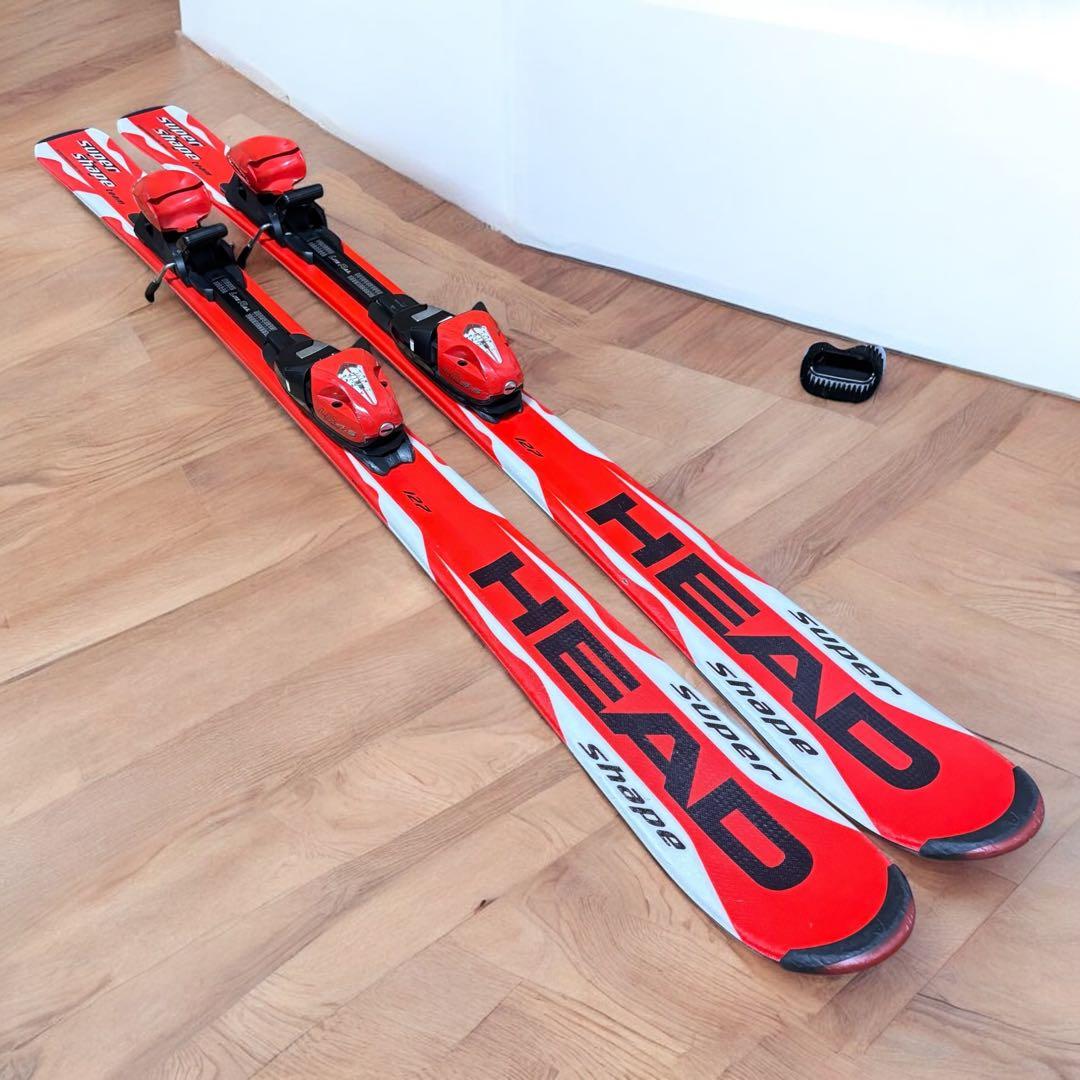 【ジュニア用】HEAD SUPER SHAPE 127cm スキー板 初心者向け