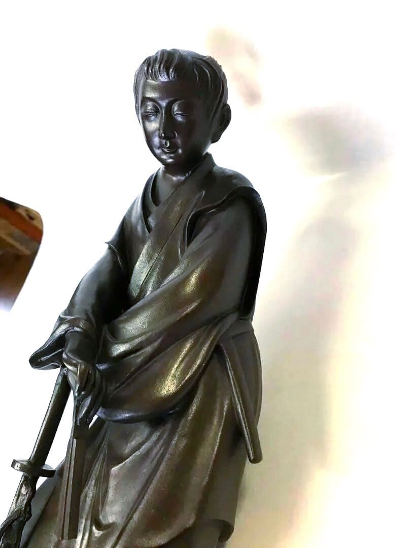 銅製:元禄若衆置物(高村光雲先生原型)