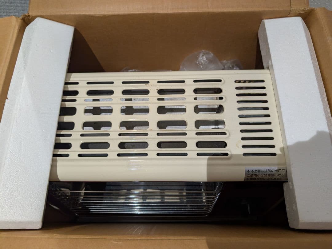 レトロ リンナイ　ガスストーブ 都市ガス用　ガスホース付