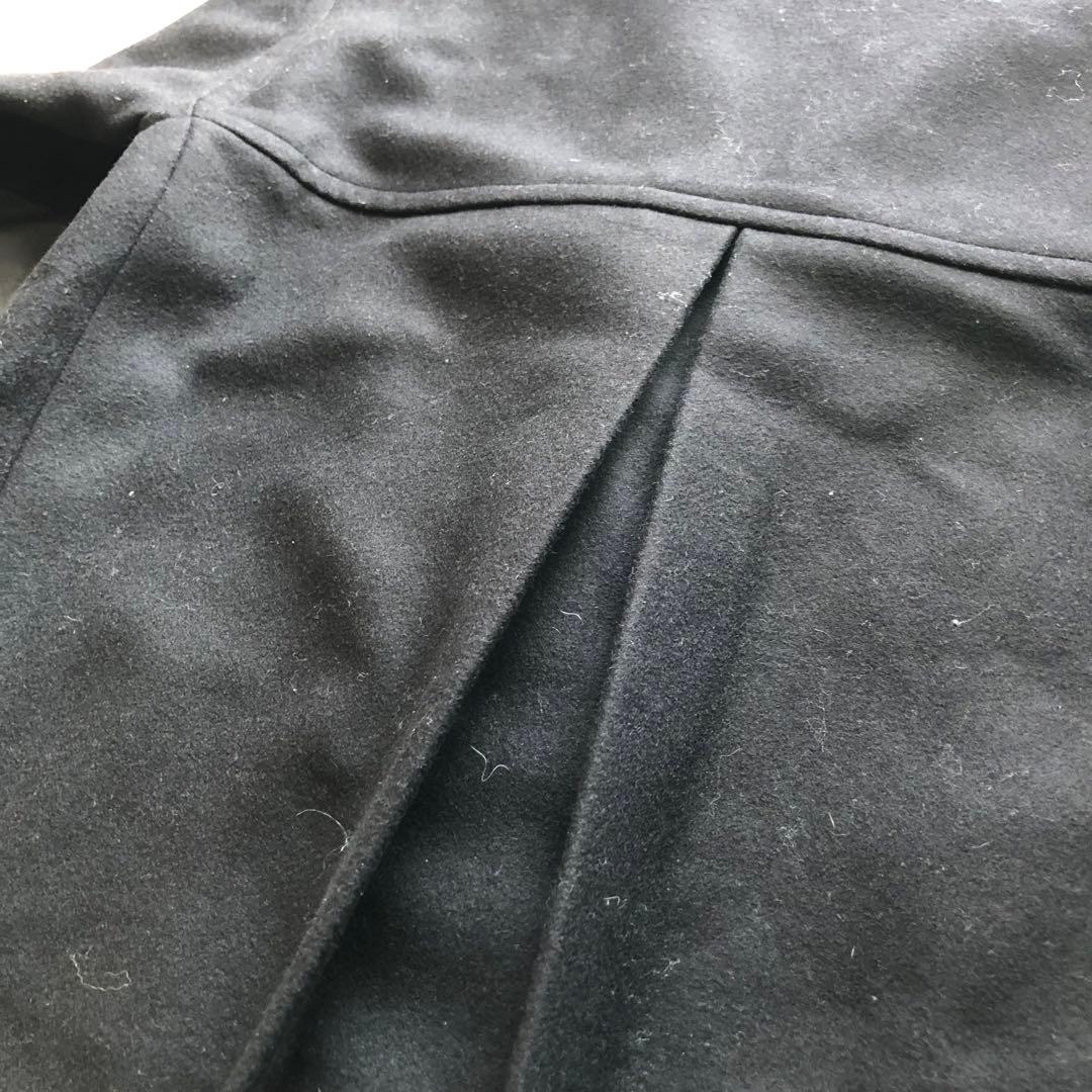 ★レザーコート★ALLSAINTS チェスターコート 切替 ボックス ダブル