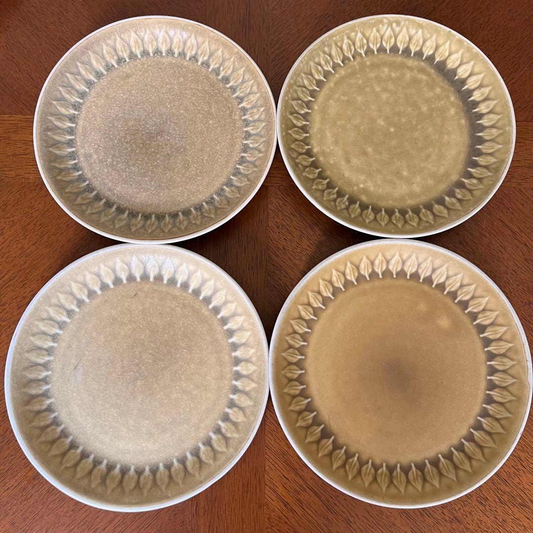 【ビンテージ】クイストゴー★レリーフ★ケーキ皿　4枚