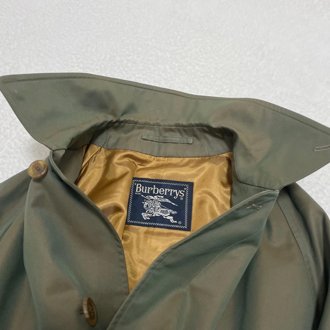 【超希少】美品 一枚袖 バーバリー ステンカラーコート 玉虫色