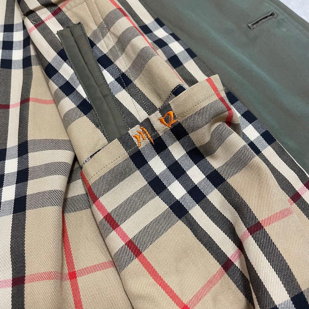 【超希少】美品 一枚袖 バーバリー ステンカラーコート 玉虫色