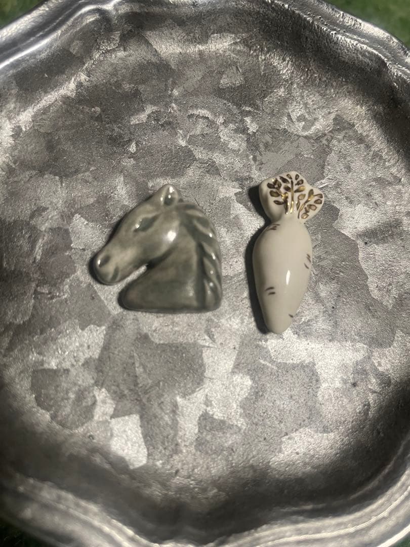 竹内美咲　フェーブ　馬と人参　セット