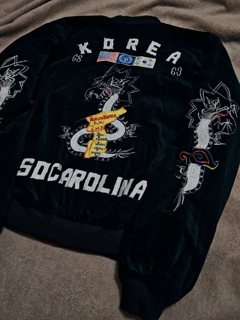 HASHIMOTO SHOKAI 未使用近い ２面用 虎龍 日本限定 スカジャン