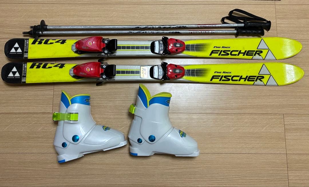 FISCHER Hart ジュニアスキー4点セット フィッシャー ハート 男の子