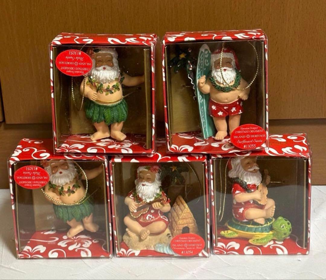 【美品】ハワイアンサンタクロースオーナメント クリスマス 飾り