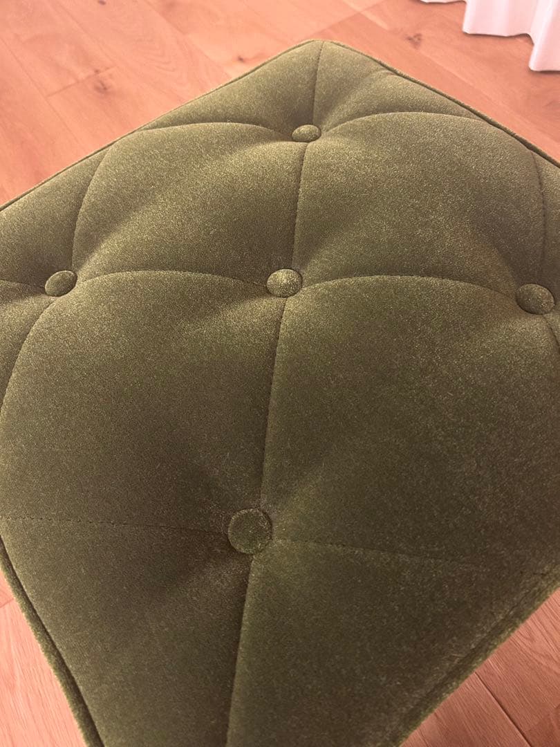 超美品　KARIMOKU60 カリモク　オットマン モケットグリーン