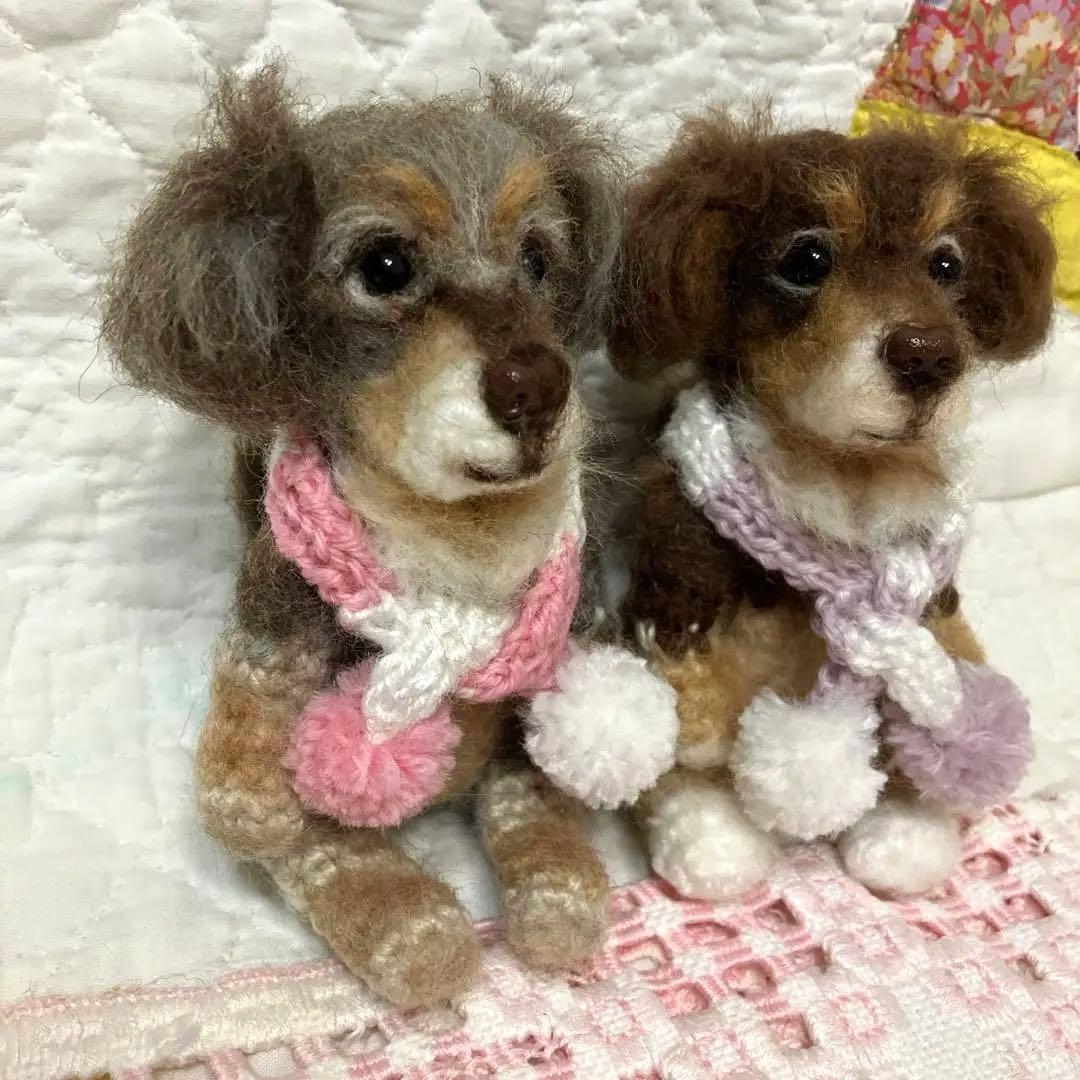 elbo様　あみぐるみ　うちの子オーダno132〜137 ダックスチワワプードル