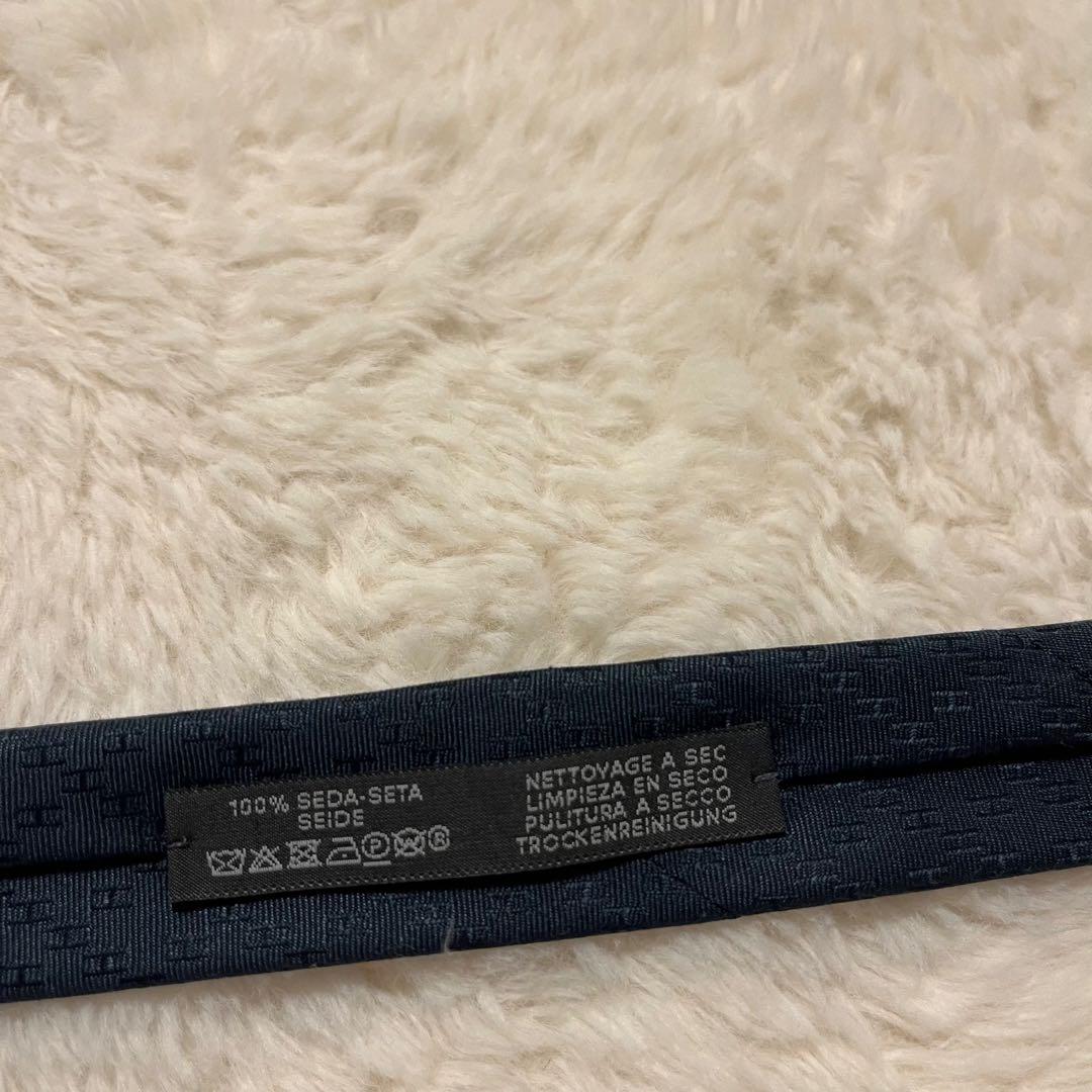 極美品！ エルメス ネクタイ H柄 ファソネ ナロータイ ブラック