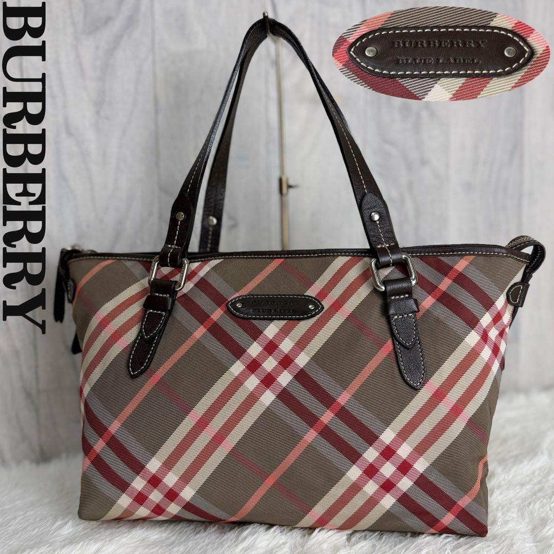 人気♡A4可♡BURBERRY バーバリー ロゴ ノバチェック トートバッグ