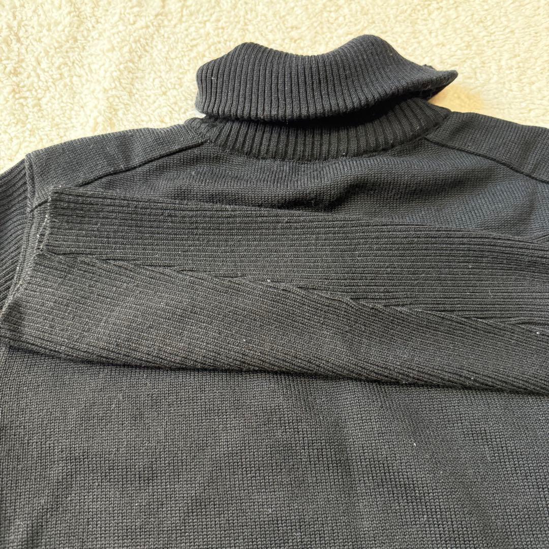 美品 バーバリー ドライバーズニット ノバチェック 中綿 ホースロゴ 黒