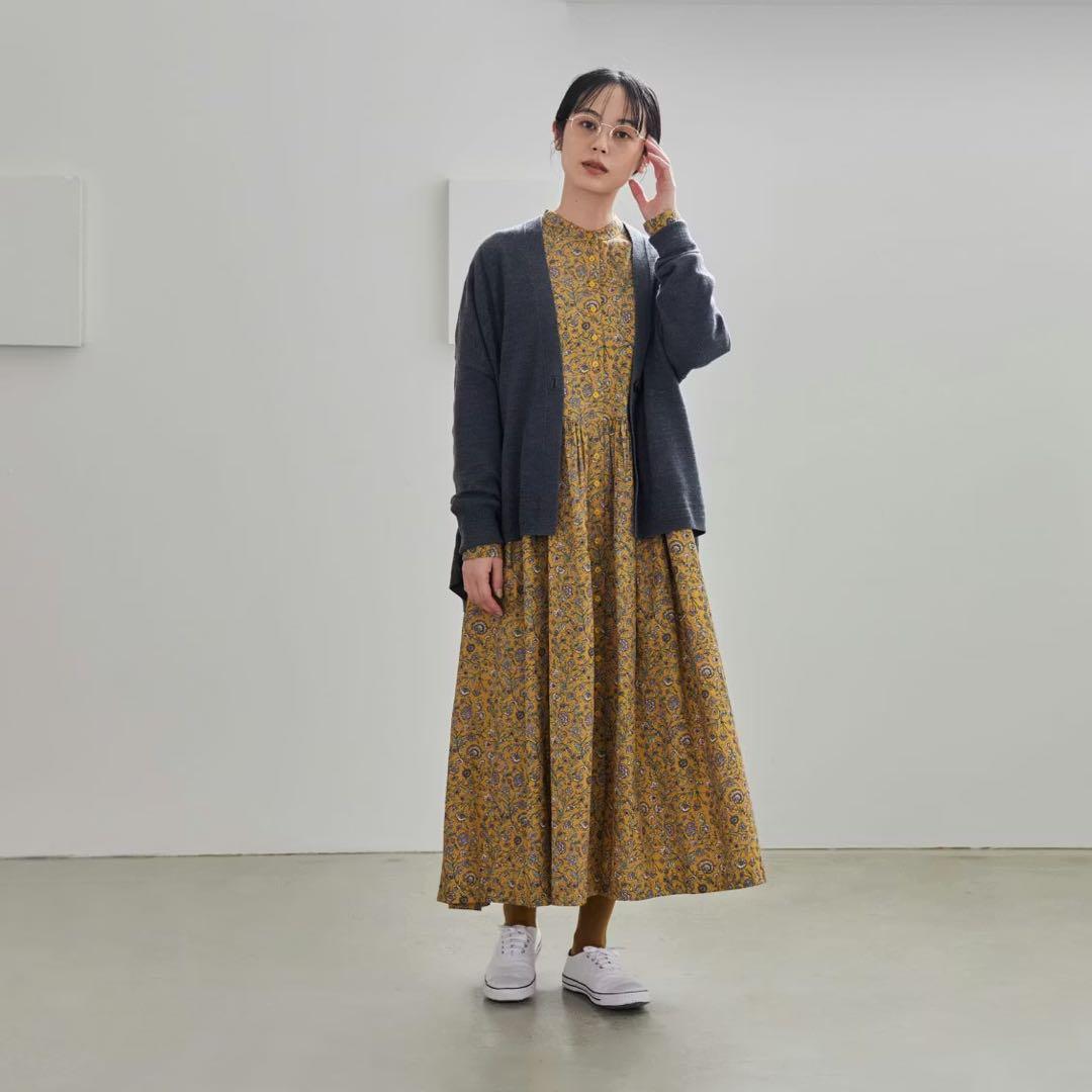 soil ソイル花柄ワンピース　イエロー