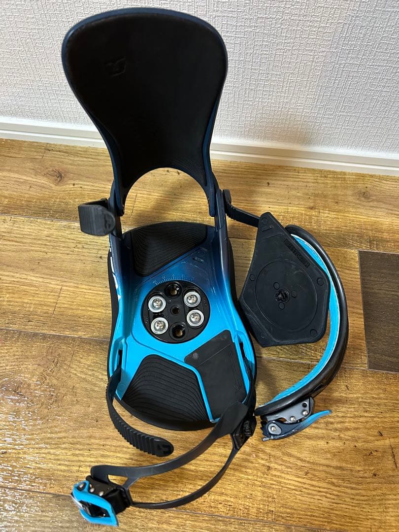 UNION スノーボードビンディング 黒/青